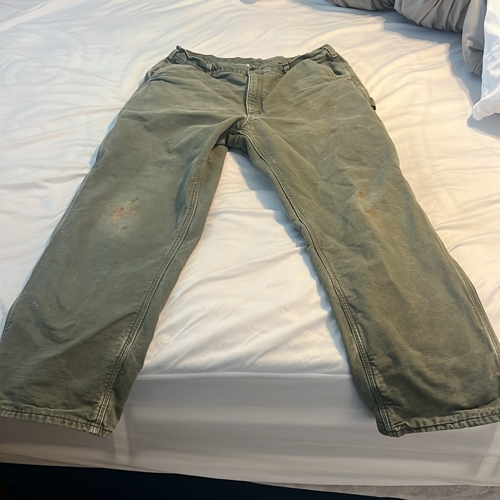 Men’s 38x32 lined Carhartt work pants